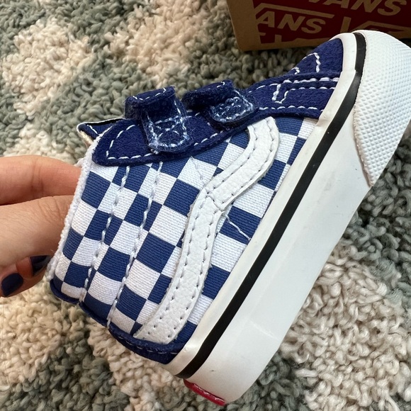 VANS Sk8-Mid Reissu in Theory Blueprint blue toddler shoes size 2 NEW - Picture 9 of 9